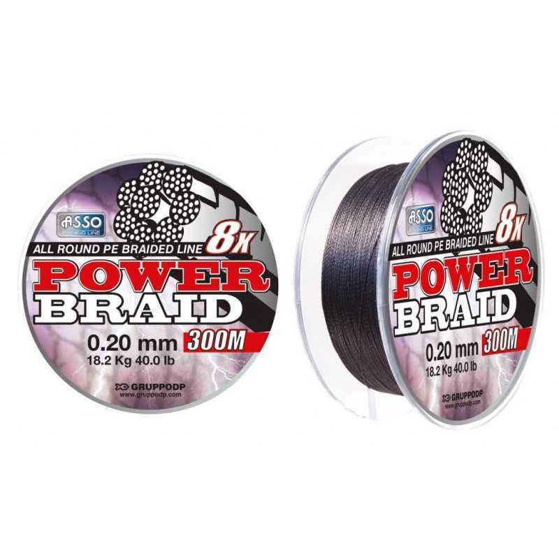 Asso Power Braid 8X 300mt da Spinning | CentroPescaBrando