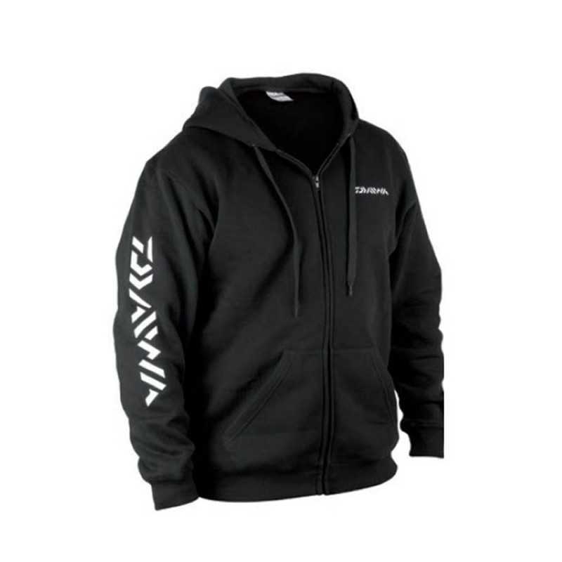 Abbigliamento Felpa Daiwa Hoodie Nera | CentroPescaBrando