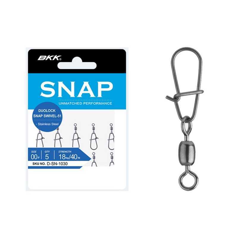 BKK Duolock Snap Swivel da Pesca |CentroPescaBrando