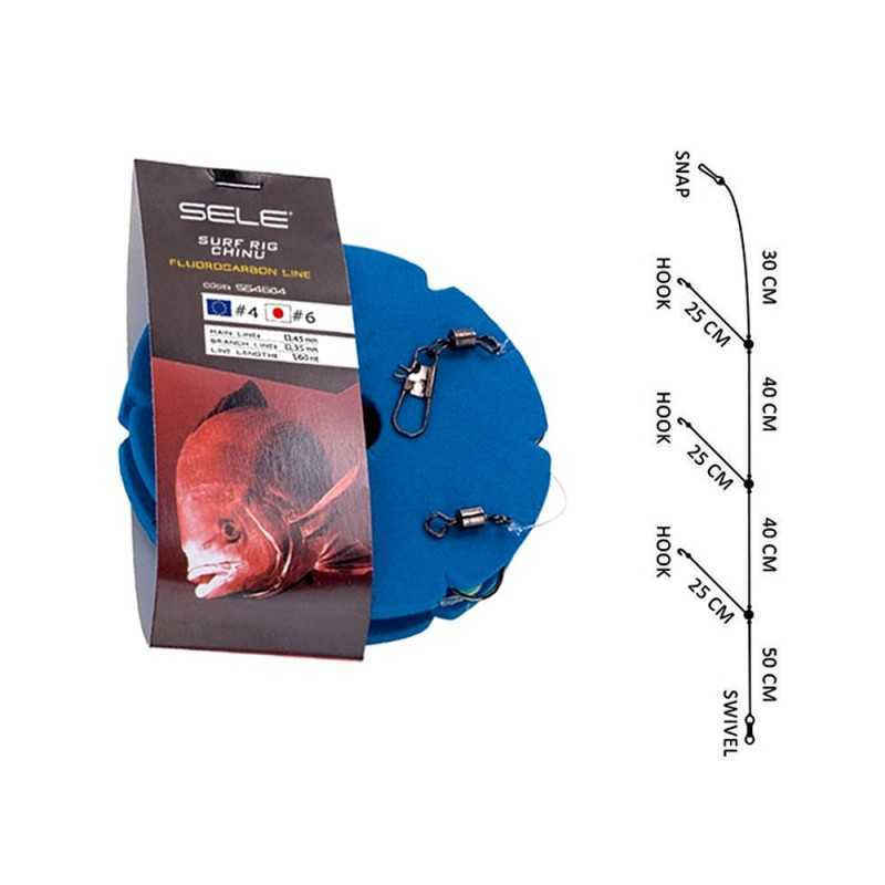 Sele Montatura Surfcasting Fluorocarbon |CentroPescaBrando