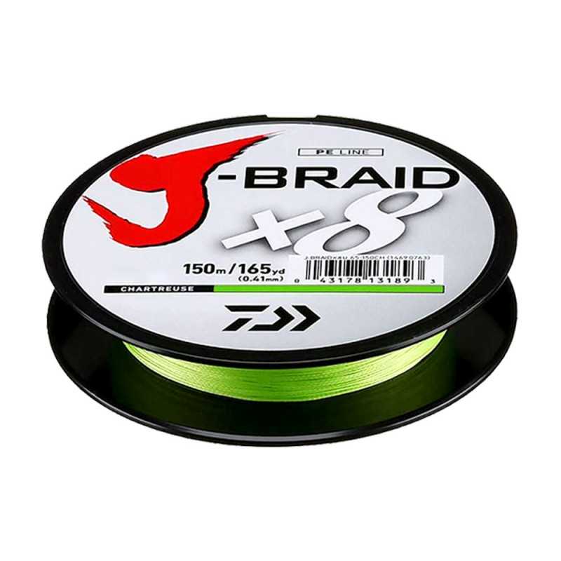 Filo Daiwa J Braid X8 Green 150MT da Pesca |CentroPescaBrando