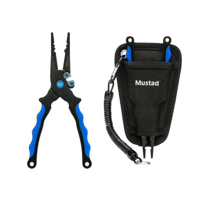 Mustad Aluminium Fishing Pliers Pinza con Fondina |CentroPescaBrando