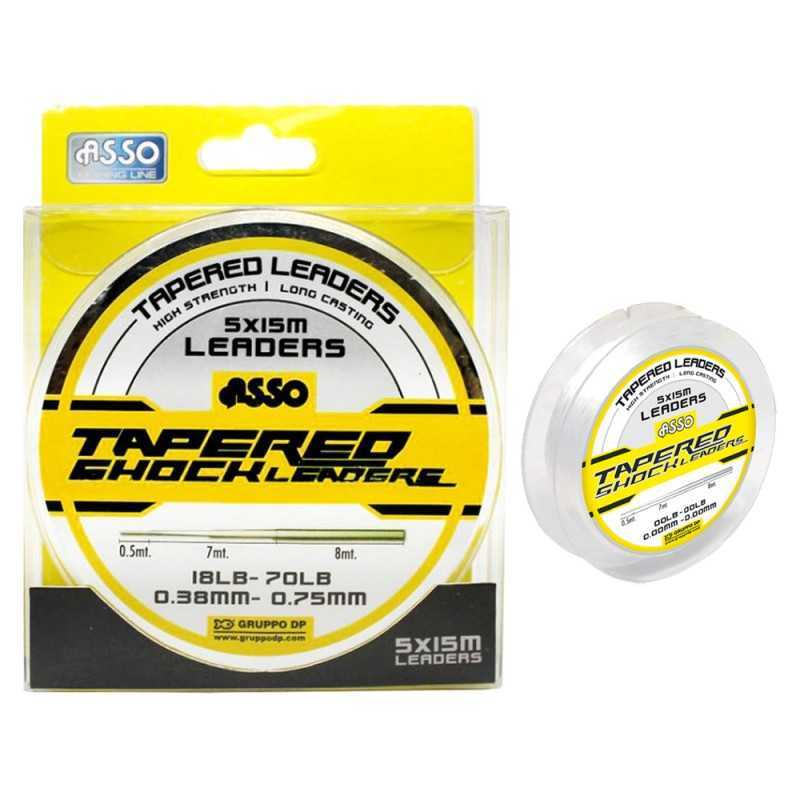 Monofilo Asso Tapered Shock Leaders 5x15MT |CentroPescaBrando