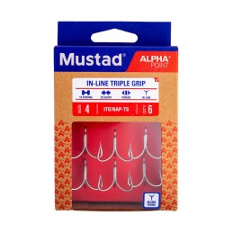 Mustad In-Line Ancoretta Triple Grip Short ITG76AP |CentroPescaBrando