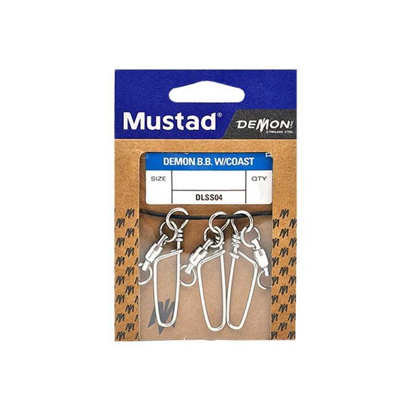 Mustad Moschettone con Girella Cuscinetto a Sfera |CentroPescaBrando
