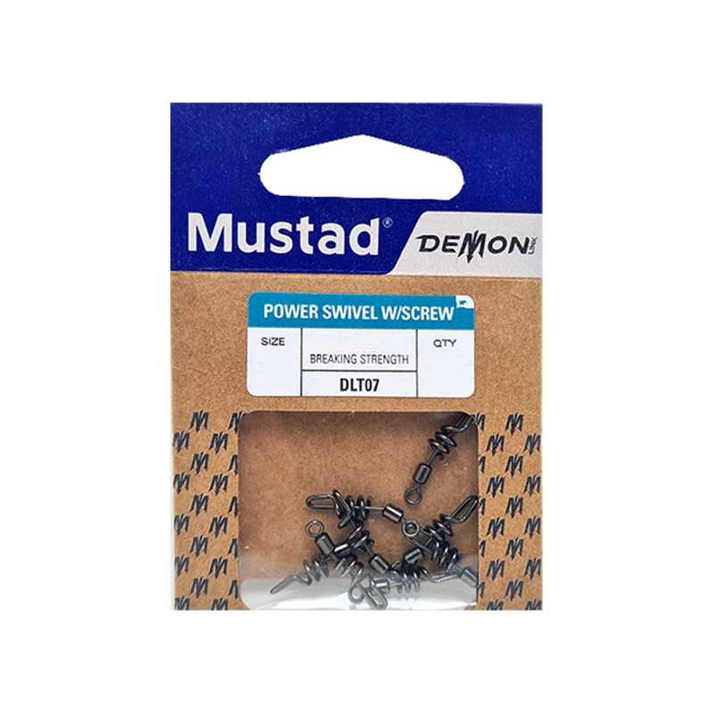 Girella Mustad Power Swivel Spirale Sgancio Rapido |CentroPescaBrando