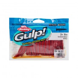 Coreano Berkley Gulp Sandworm Bloody da Pesca |CentroPescaBrando