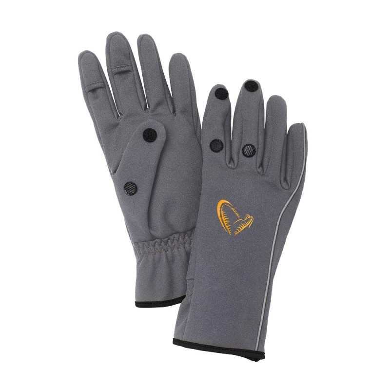 Savage Gear Softshell Gloves Guanti Grey |CentroPescaBrando