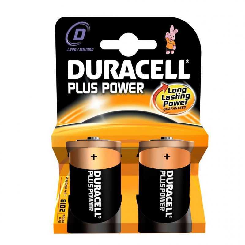 Batterie Duracell Plus Power D 1.5 Alkaline| CentroPescaBrando