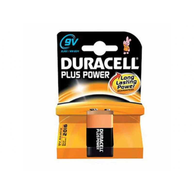 Batterie Duracell Plus Power 9V Alkaline| CentroPescaBrando