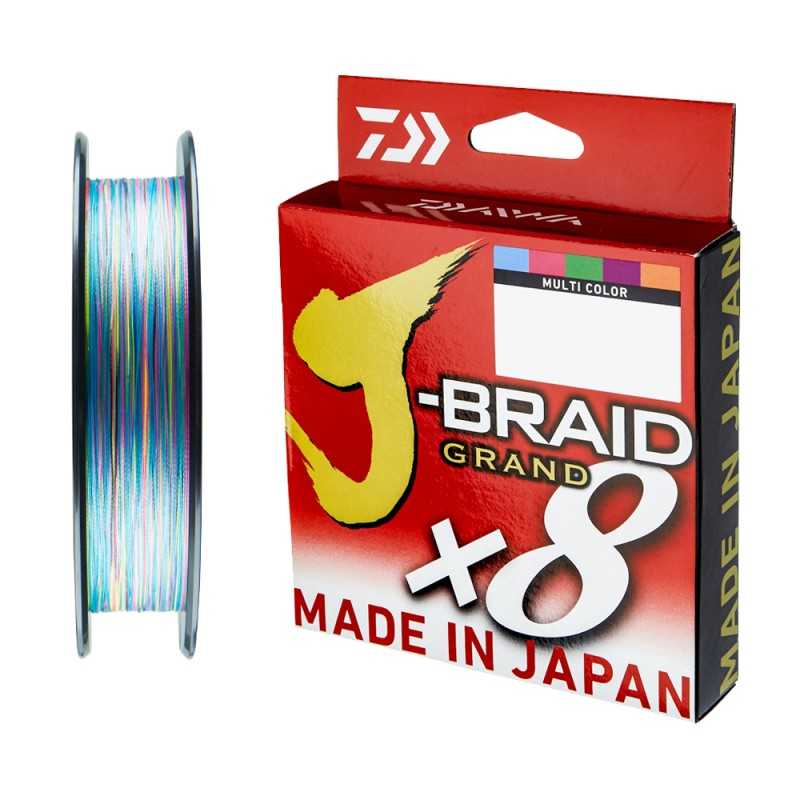 Filo Daiwa J-Braid Grand X8 Multicolor 500mt |CentroPescaBrando