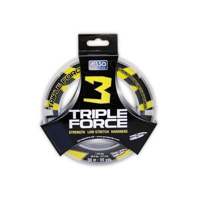 Nylon Asso Triple Force 50mt Gray Filo Terminale |CentroPescaBrando