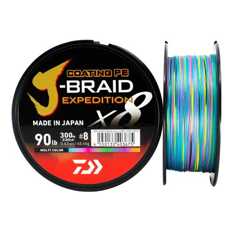 Filo Daiwa JBraid Expedition X8 300mt MC Multicolor |CentroPescaBrando