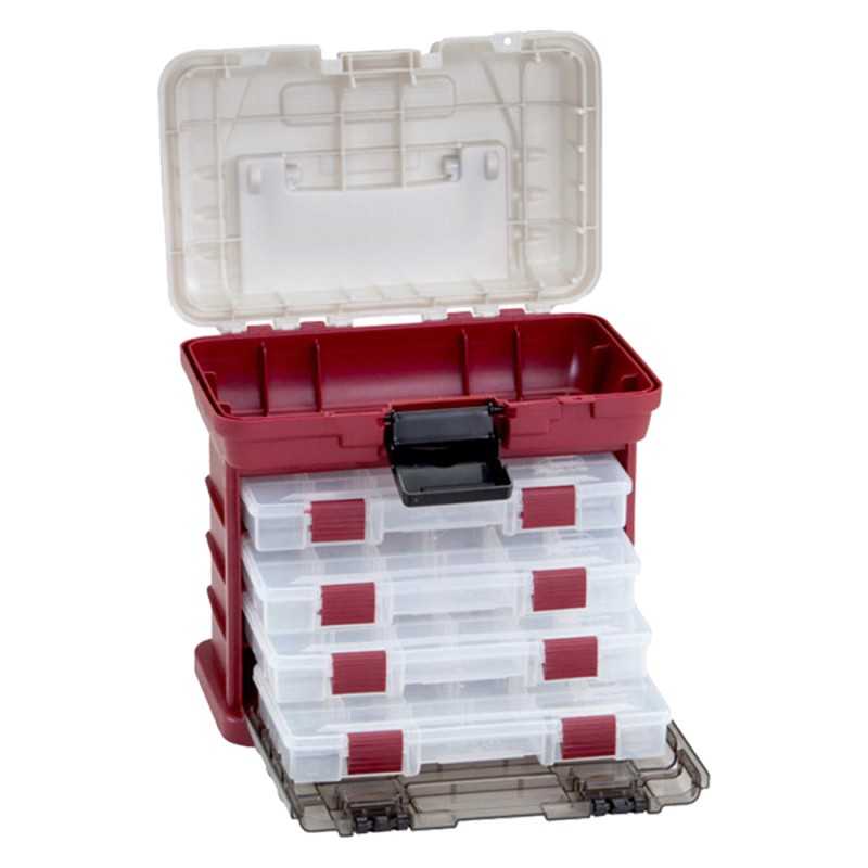 Plano 4-BY Rack System 3500 Cassetta Red Silver |CentroPescaBrando