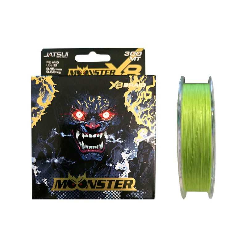 Trecciato Jatsui Moonster Braid x8 Green 150 300MT |CentroPescaBrando