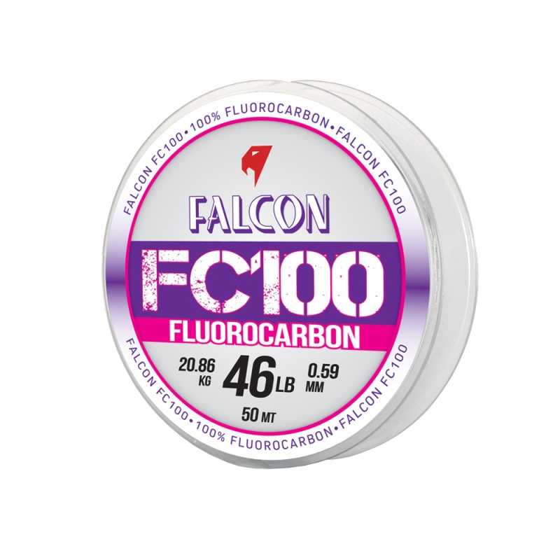 Filo Falcon FC100 Fluorocarbon 50mt Terminale Pesca |CentroPescaBrando