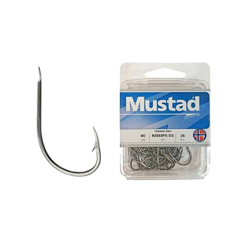 Mustad 92553FS SS Sportivi Ami Acciaio Inox Paletta |CentroPescaBrando